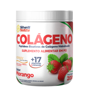 Colágeno Hidrolisado 200g - Morango