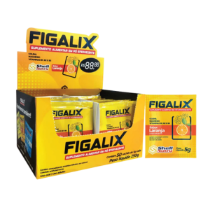 Figalix Efervescente - CX 50 saches - Sabor Laranja