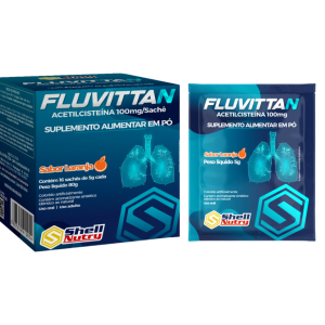 Fluvittan 100mg Envelope 16x5g Sabor Laranja