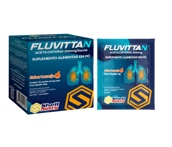 Fluvittan 200mg Envelope 16x5g Sabor Laranja