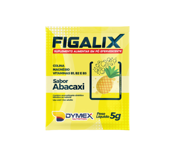 Figalix Efervescente - CX 50 saches - Sabor Abacaxi